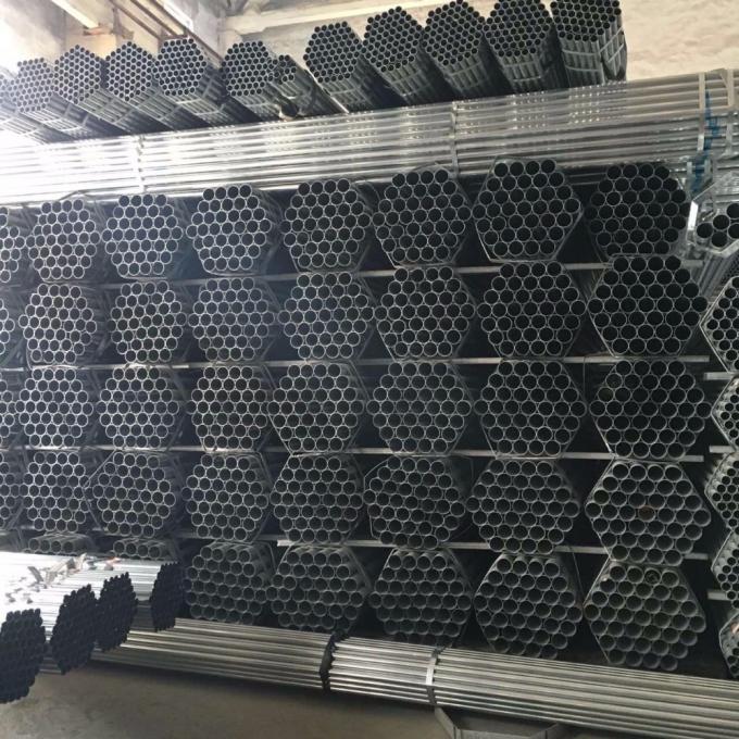 Q195 Q215 Galvanized Steel Round Tube , Q345 Hot Dip Galvanized Steel Pipe 0