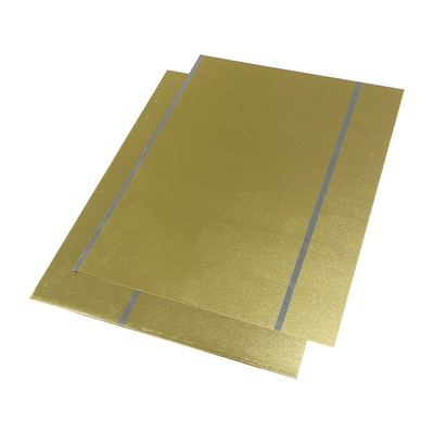 Nhiệt độ 3 Màu vàng Tấm kim loại Tấm thiếc điện phân Tấm thiếc điện phân cho hộp thực phẩm